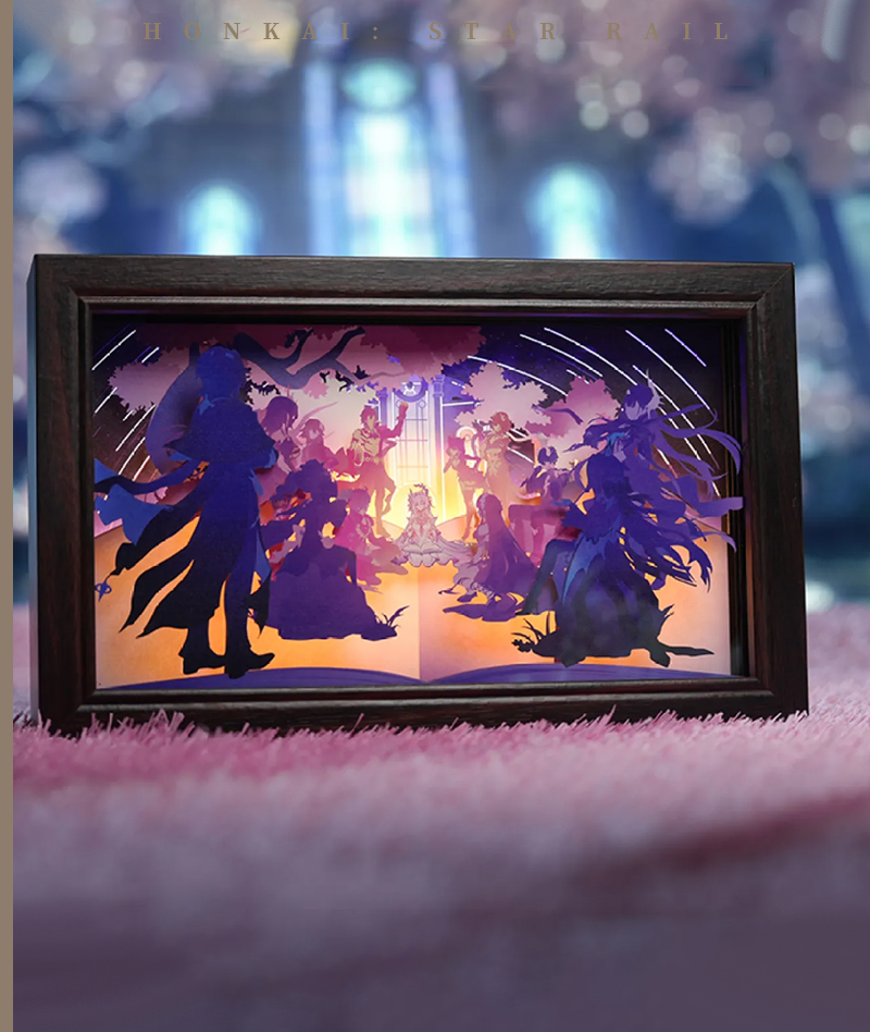 [Official Merch] HSR "Memories of Journeying Together" Paper Carving Lamp