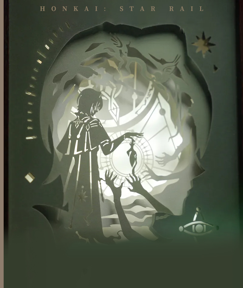 [Official Merch] HSR Anaxa Ver. Thought Experiment Theme Paper Carving Lamp