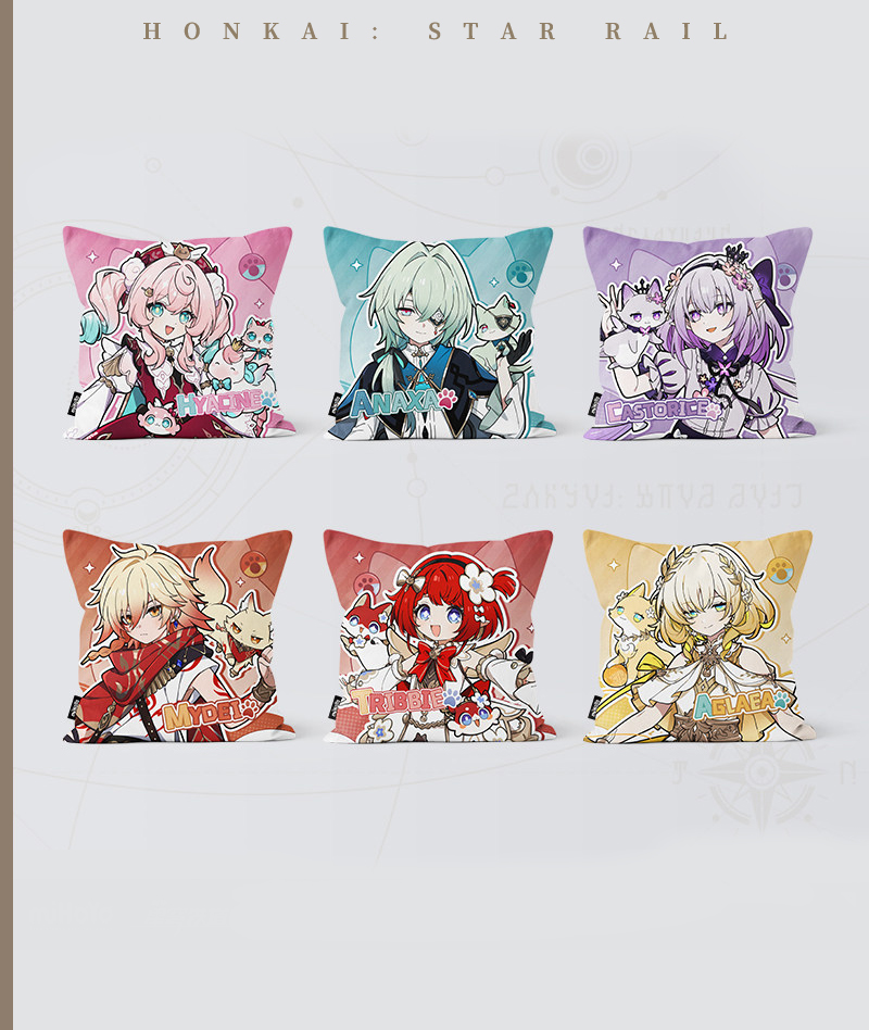 [Official Merch] HSR Chibi Cat Series Throw Pillow