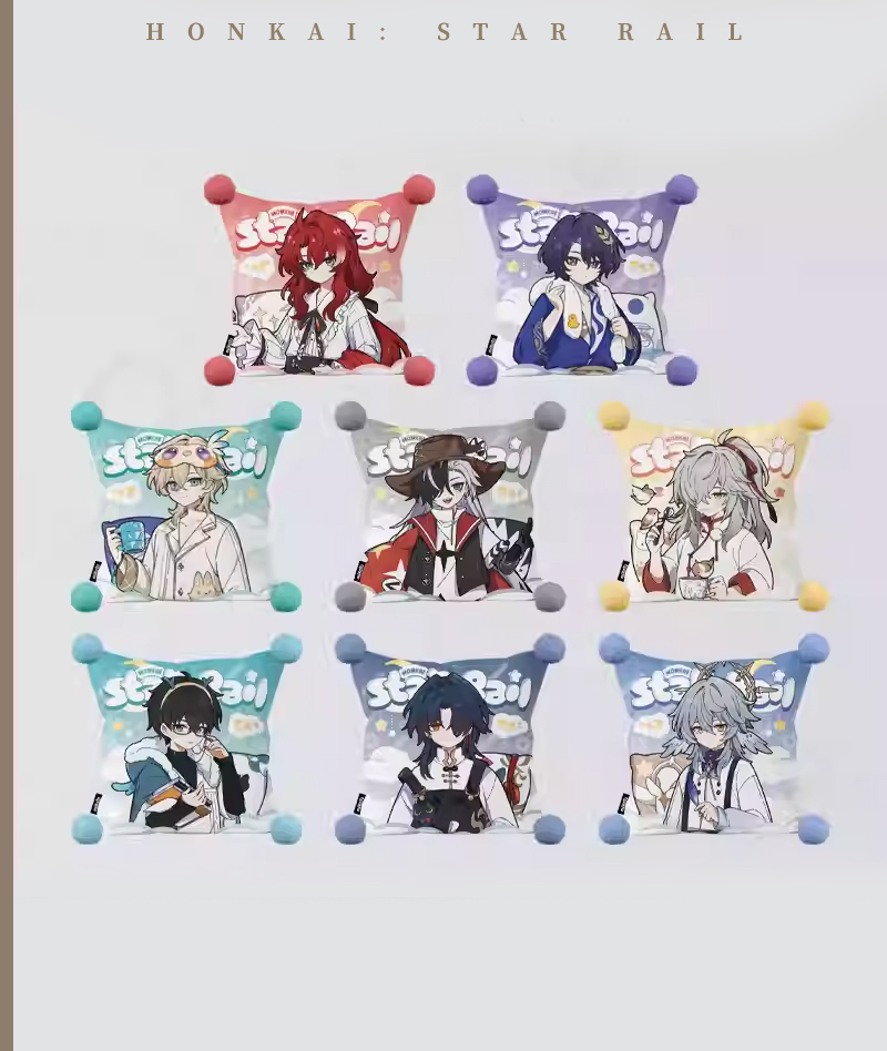 [Official Merch] HSR Throw Pillows - Boys Dormitory Series