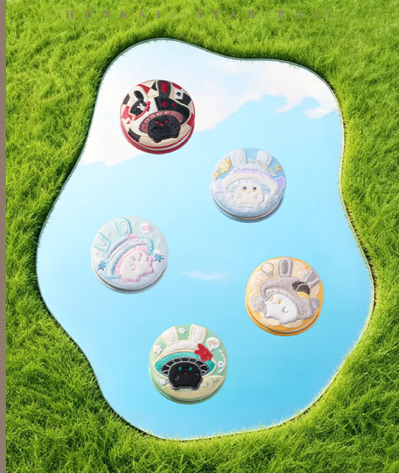 [Official Merch] Honkai: Star Rail Bunny Mushroom & Mushroom Bunny Series Embroidered Badge