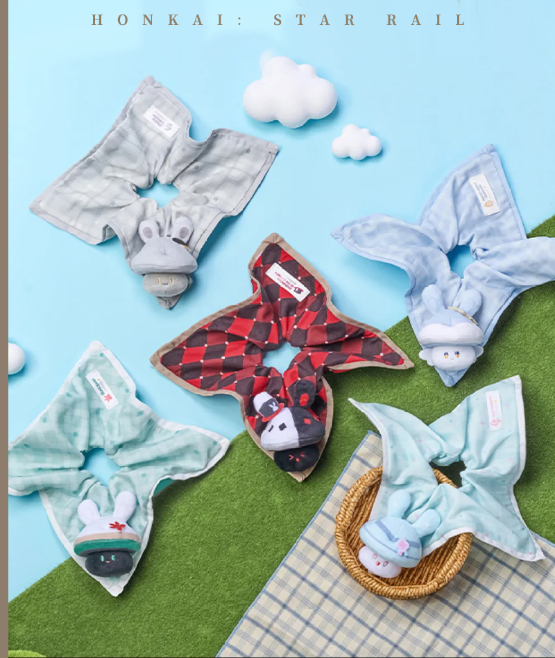 [Official Merch] Honkai: Star Rail Bunny Mushroom & Mushroom Bunny Series Plush Scrunchie