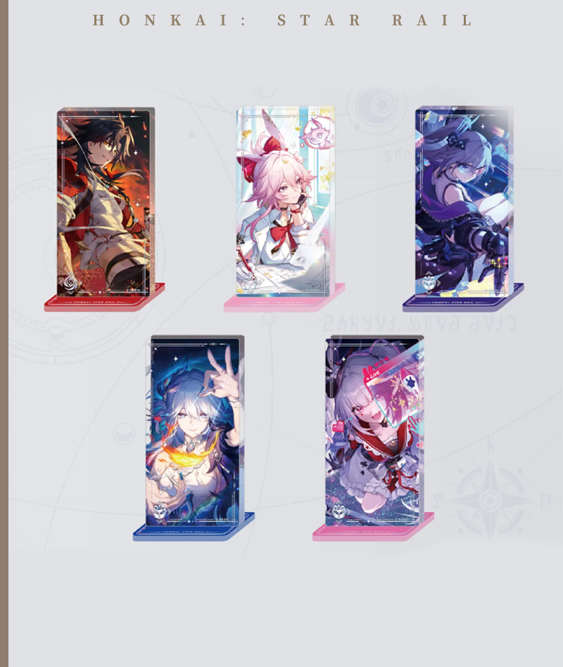 593-[Copy][Official Merch] Honkai: Star Rail Character Series Liquid Glitter Stand
