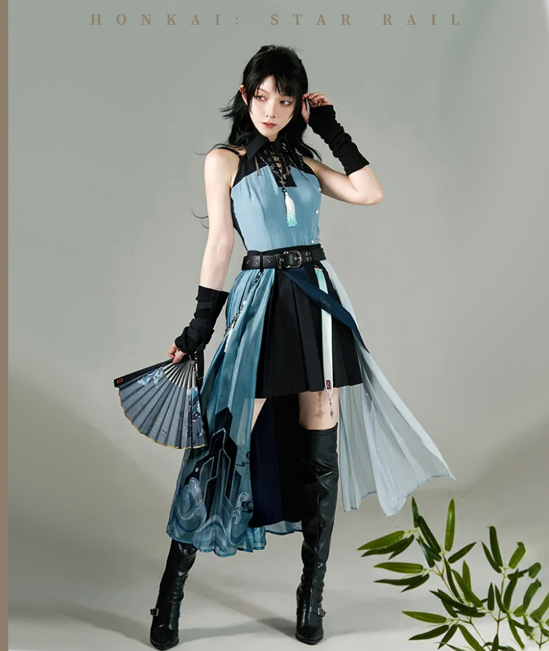 376-[Copy][Official Merch] Honkai Star Rail Feixiao Impression Folding fan