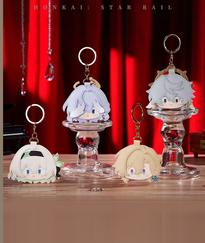 [Official Merch] HSR PU Leather Keychain Charm Big Head Series
