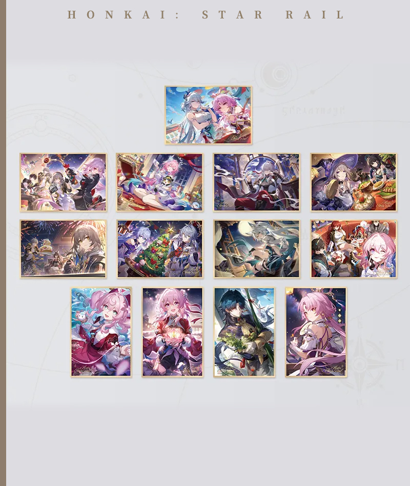405-[Copy][Official Merch] Honkai: Star Rail Chibi Stand Adventures on the Astral Express