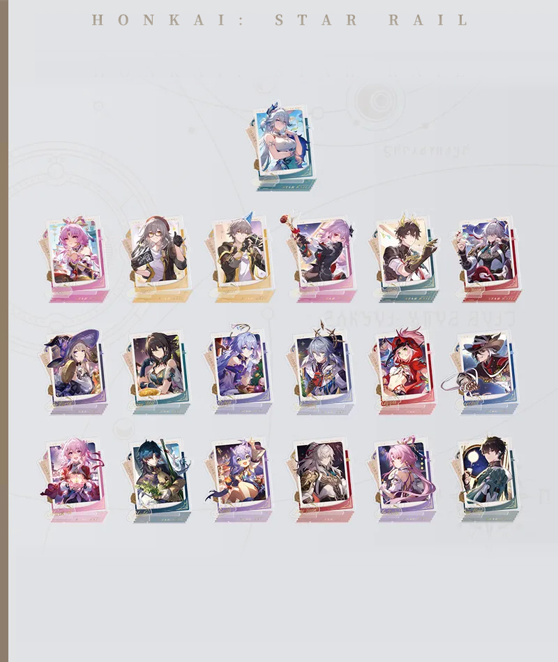 406-[Copy][Official Merch] Honkai: Star Rail Chibi Stand Adventures on the Astral Express