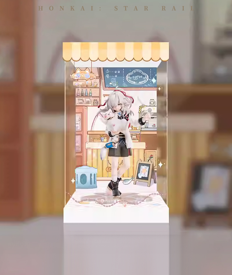 [Official Merch] HSR Chibi Cat Series Scale Figure Display Box