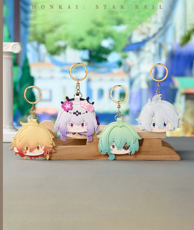 [Official Merch] HSR PU Leather Keychain Charm Big Head Series