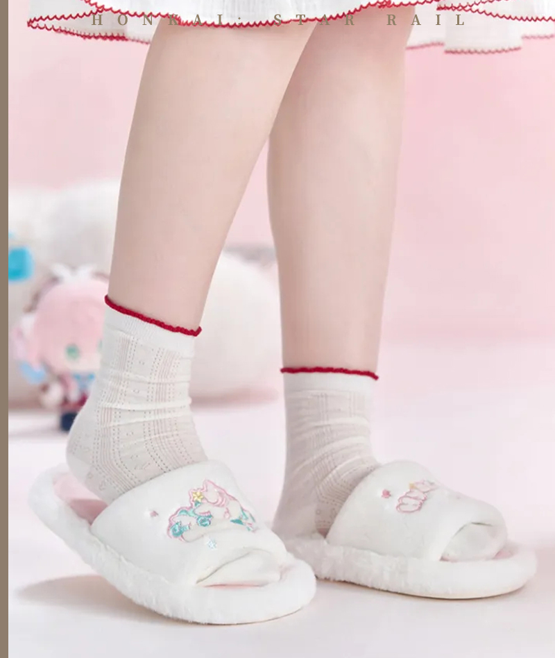 [Official Merch] Honkai Star Rail Hyacine Impression Plush Slippers