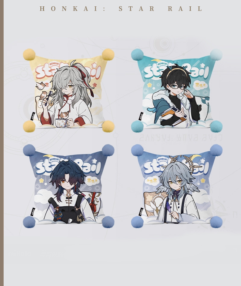 [Official Merch] HSR Throw Pillows - Boys Dormitory Series