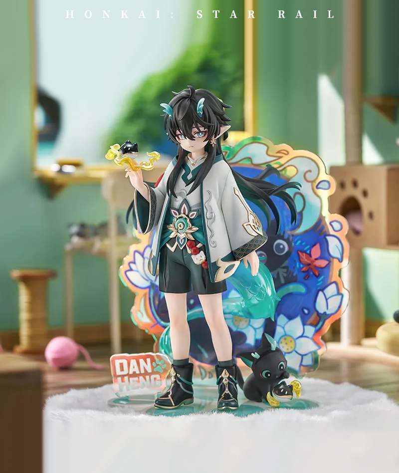 Dan Heng Chibi Cat Figure