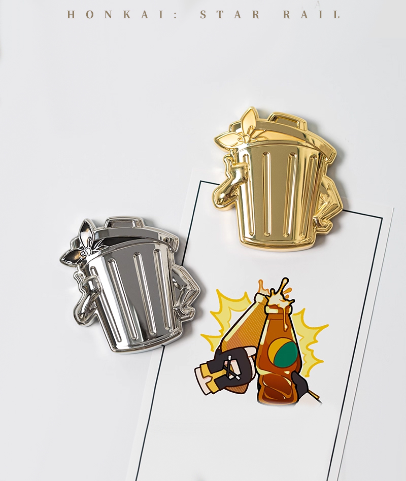 [Official Merch] HSR Lordly Trashcan Fridge Magnet