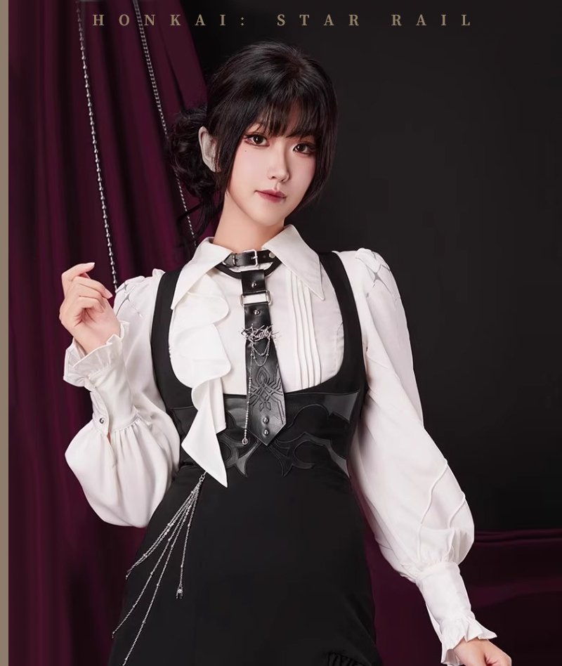 [Official Merch] HSR Kafka Impression Tie & Brooch