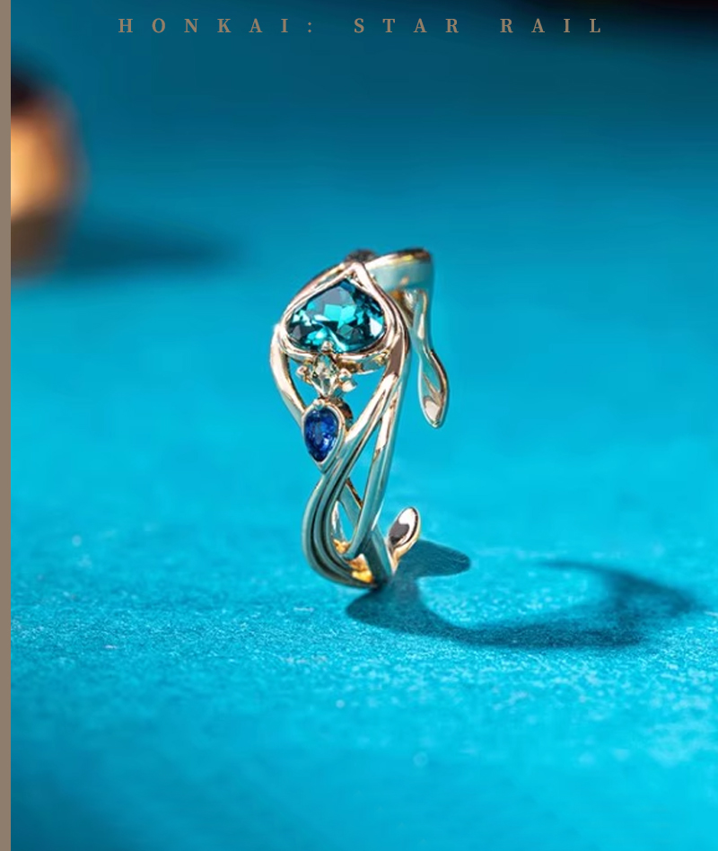 [Official Merch] HSR Aventurine Impression Ring Set