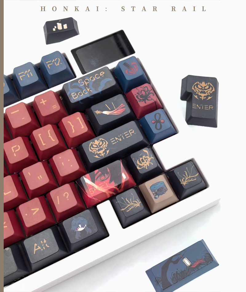 Honkai: Star Rail Blade Keycap Set for Mechanical Keyboards