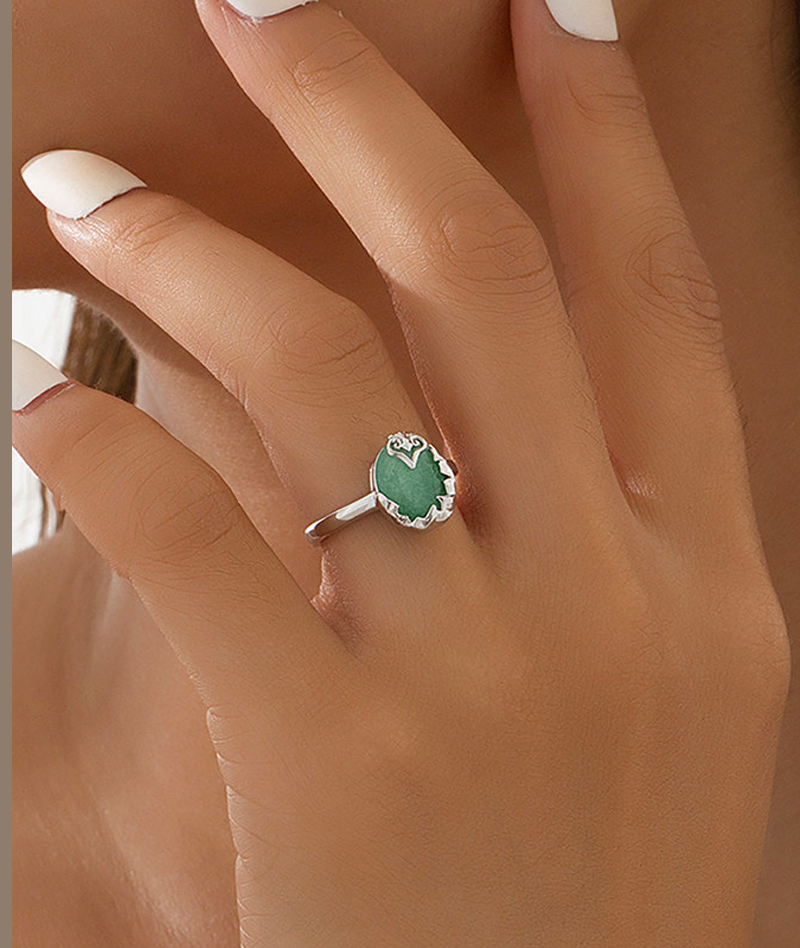 Honkai: Star Rail "The Ten Stonehearts" Aventurine & Topaz Cornerstone Ring 
