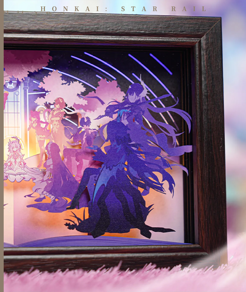 [Official Merch] HSR "Memories of Journeying Together" Paper Carving Lamp