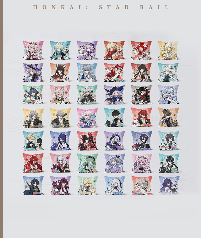 [Official Merch] HSR Chibi Cat Series Throw Pillow