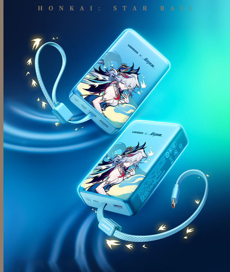 [Official Merch] UGREEN × Honkai: Star Rail | Yao Guang Collab Edition 20000/10000mAh Power Bank