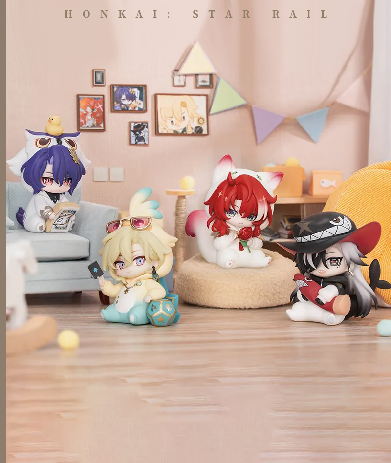 [Official Merch] HSR Chibi Trading Figures Blind Box - Boys Dormitory Series