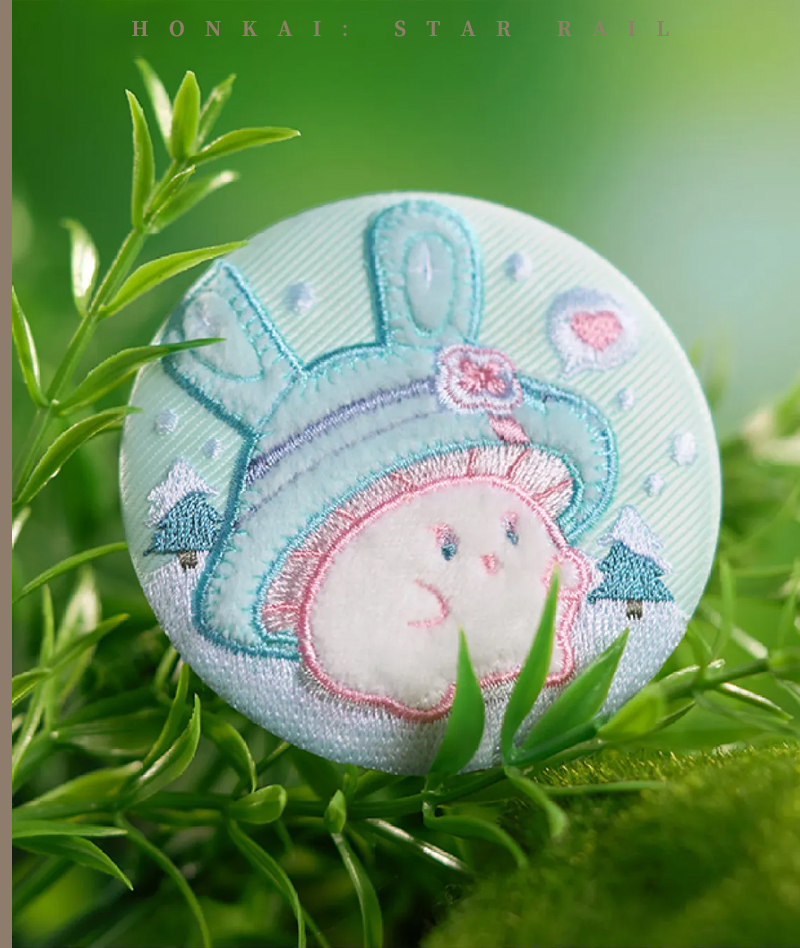 [Official Merch] Honkai: Star Rail Bunny Mushroom & Mushroom Bunny Series Embroidered Badge