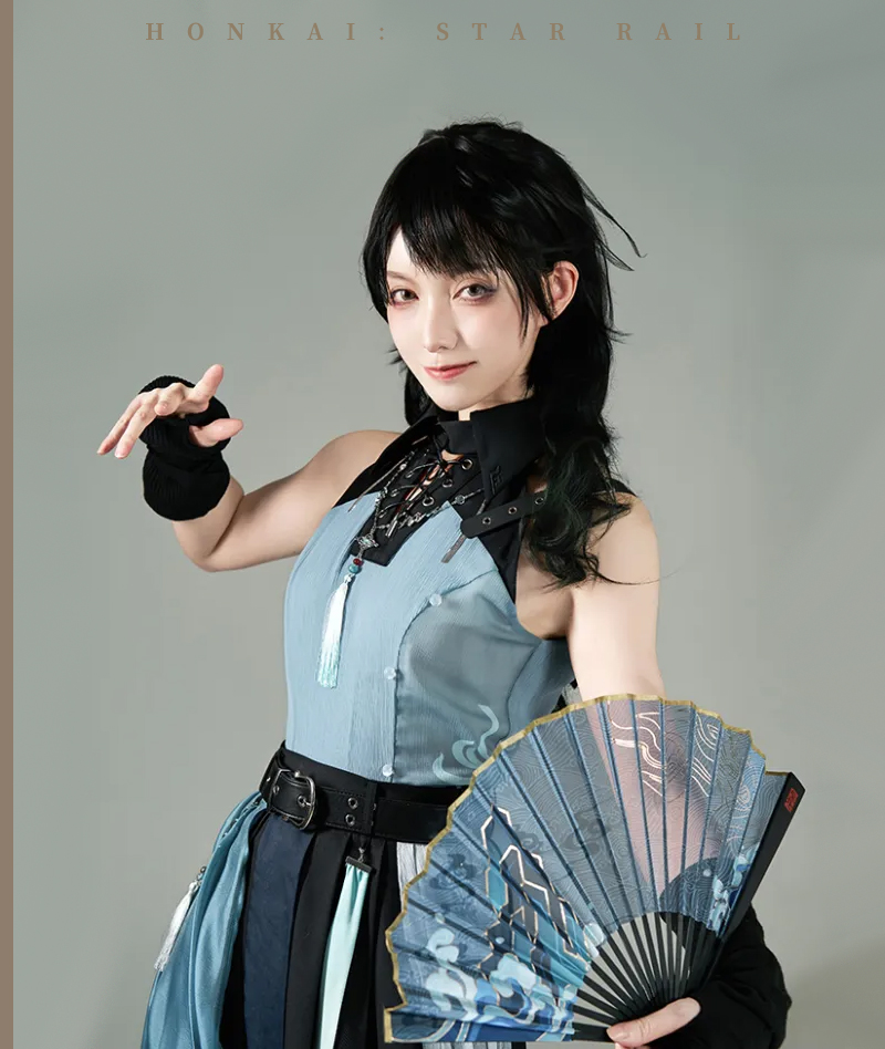 378-[Copy][Official Merch] Honkai Star Rail Feixiao Impression Folding fan