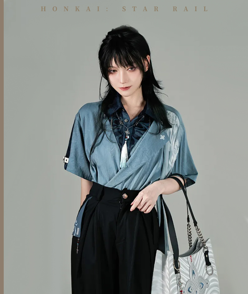 379-[Copy][Official Merch] Honkai Star Rail Feixiao Impression Folding fan