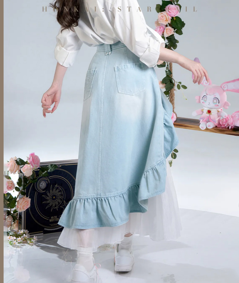 [Official Merch] Honkai: Star Rail Cyrene Impression Denim Skirt