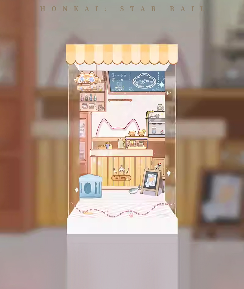 [Official Merch] HSR Chibi Cat Series Scale Figure Display Box