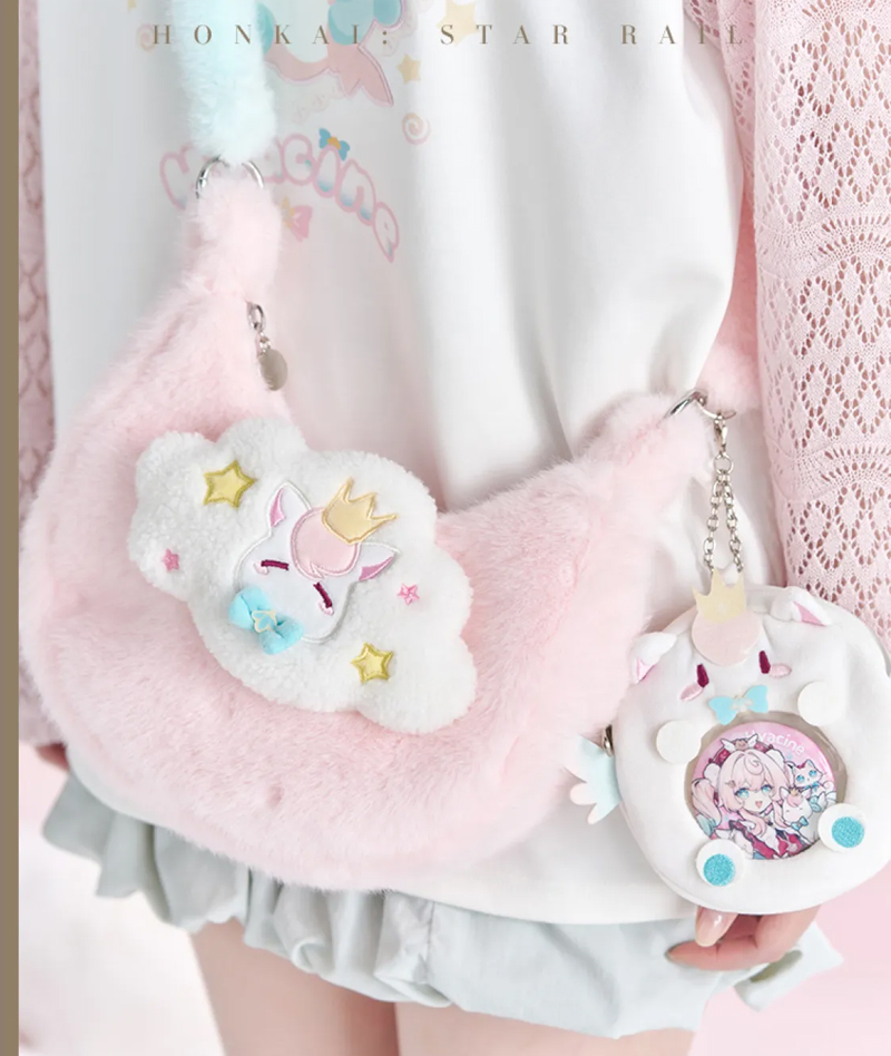 [Official Merch] Honkai Star Rail Hyacine Impression Plush Crossbody Bag