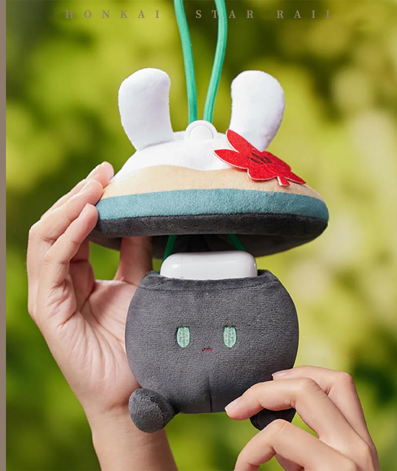 [Official Merch] Honkai: Star Rail Bunny Mushroom & Mushroom Bunny Series Plush Earphone Pouch