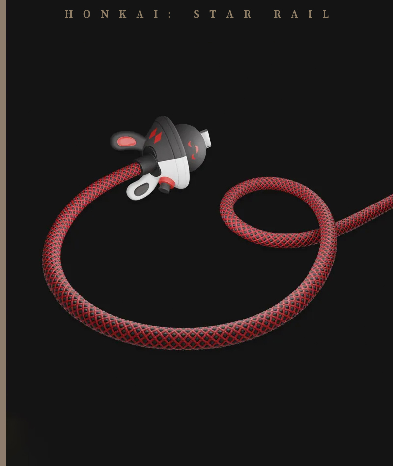 [Official Merch] Honkai: Star Rail Sparxie & Sparkle Series 100W Braided Charging Cable