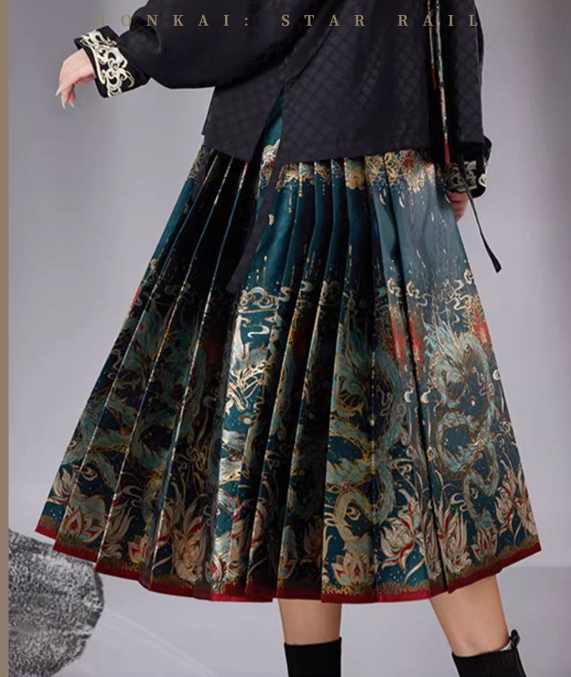 [Official Merch] HSR Dan Heng • Imbibitor Lunae Impression Horse Face Skirt with Zipper