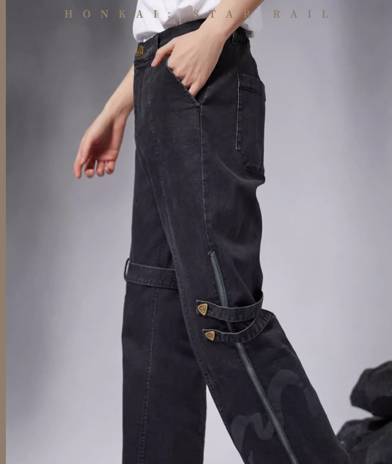 [Copy][Official Merch] HSR Dan Heng Impression Jeans