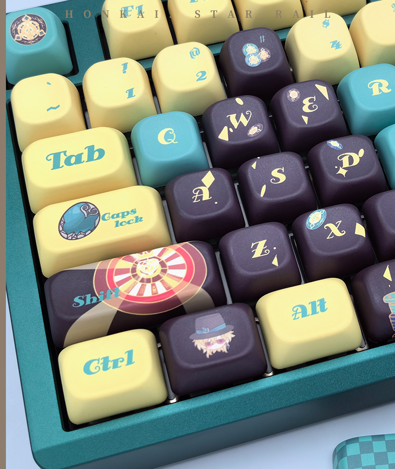 Honkai: Star Rail Aventurine Keycap Set for Mechanical Keyboards