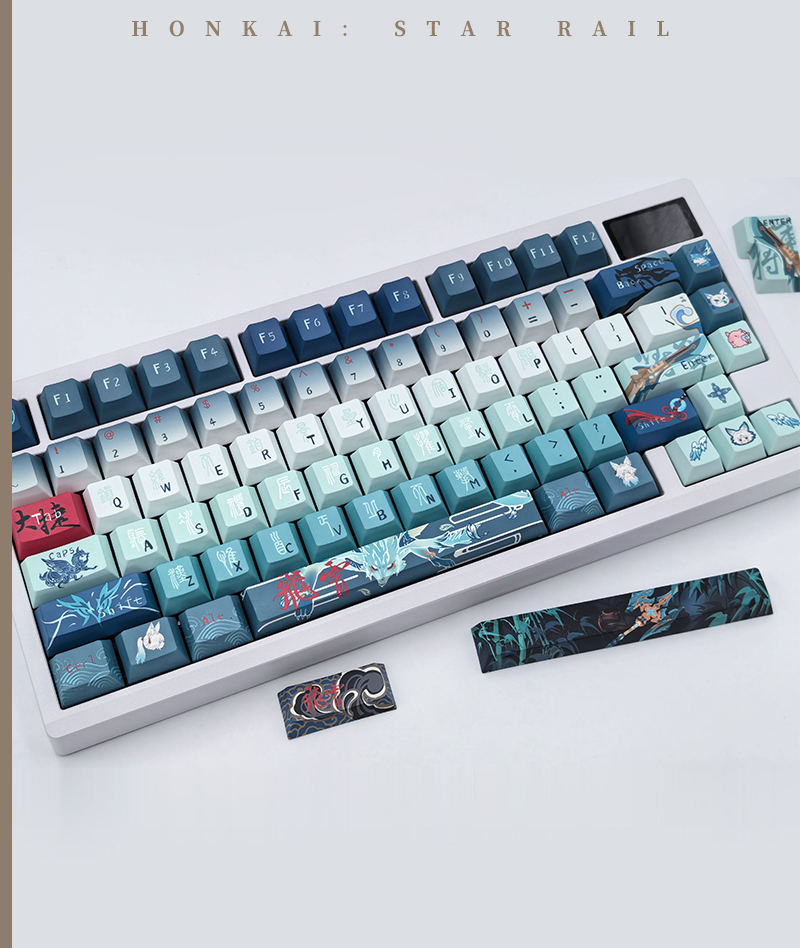 HSR Feixiao Keycap Set PBT Keyboard Caps Cherry Profile