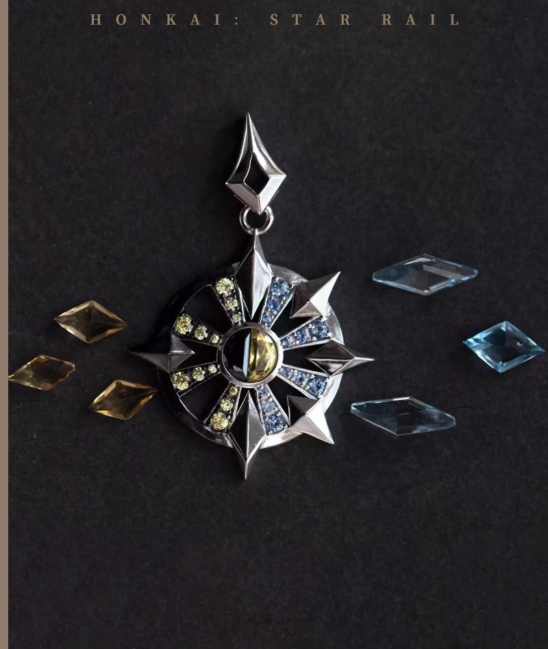 Honkai: Star Rail Phainon Pendant Necklace 925 Sterling Silver