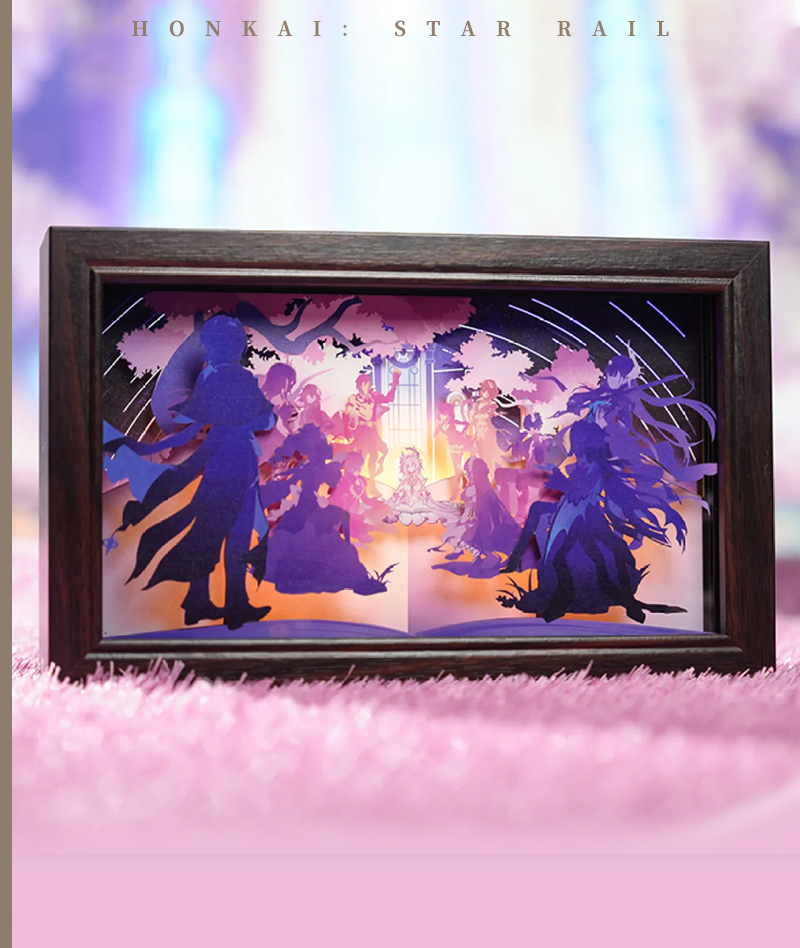 [Official Merch] HSR "Memories of Journeying Together" Paper Carving Lamp