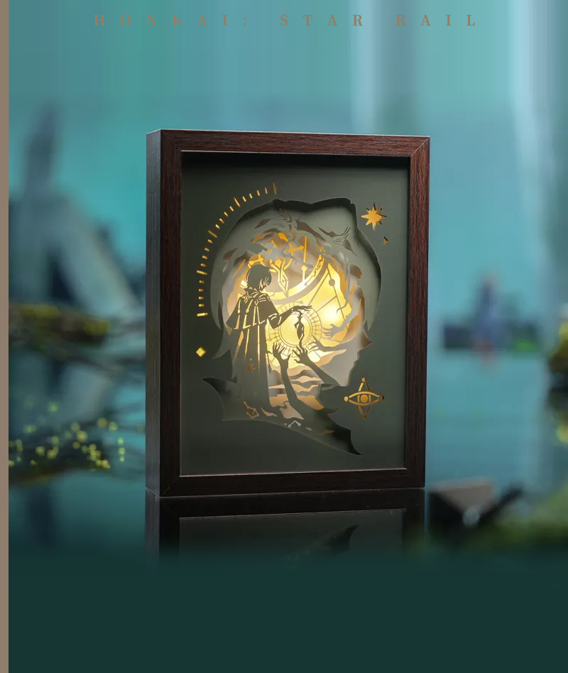 [Official Merch] HSR Anaxa Ver. Thought Experiment Theme Paper Carving Lamp