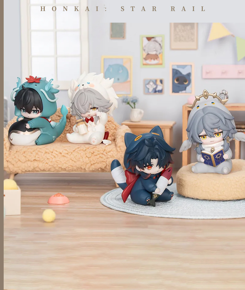 [Official Merch] HSR Chibi Trading Figures Blind Box - Boys Dormitory Series