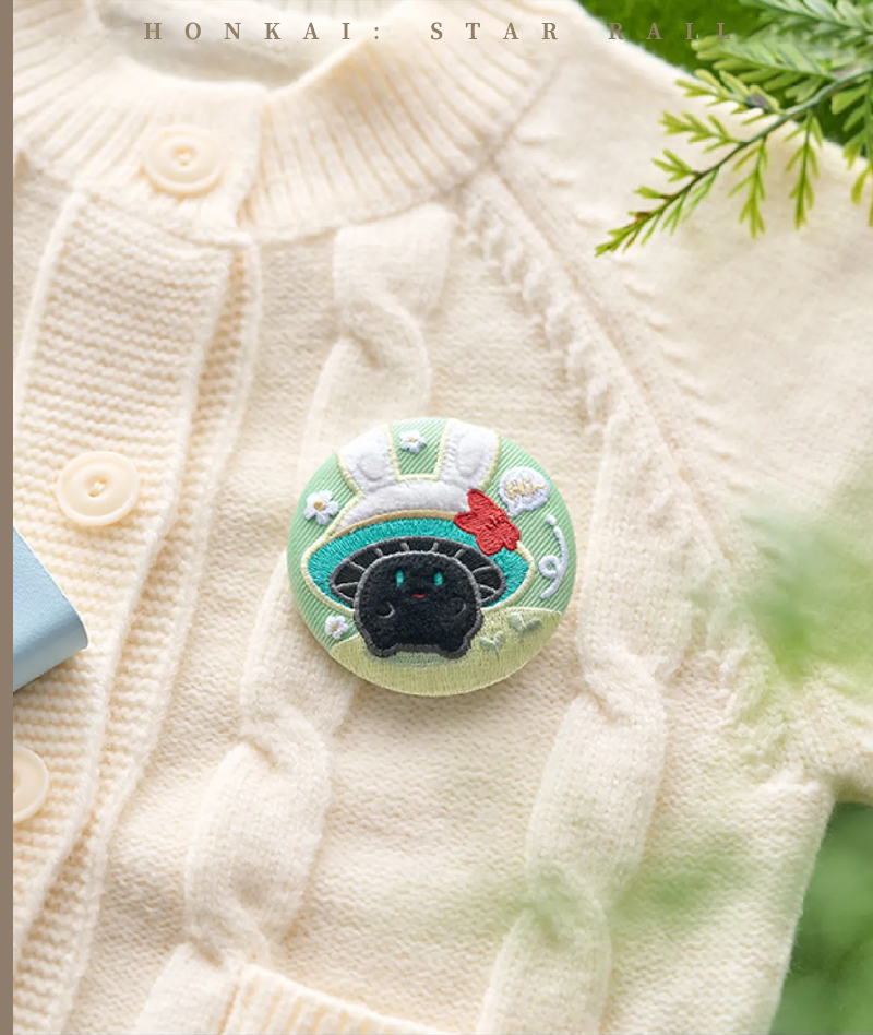 [Official Merch] Honkai: Star Rail Bunny Mushroom & Mushroom Bunny Series Embroidered Badge
