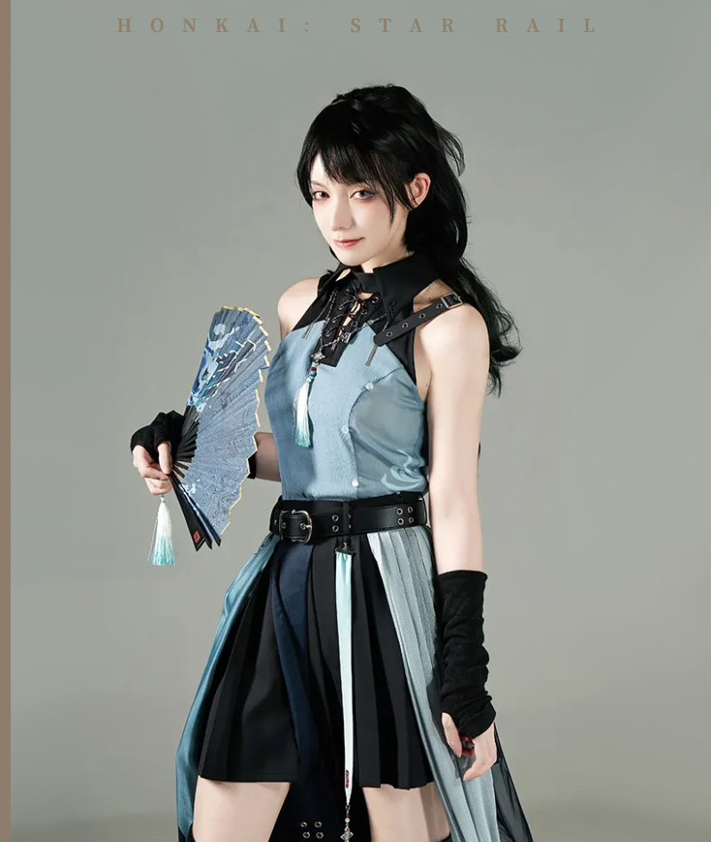378-[Copy][Official Merch] Honkai Star Rail Feixiao Impression Folding fan