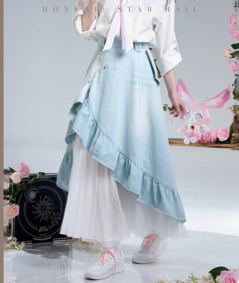 [Official Merch] Honkai: Star Rail Cyrene Impression Denim Skirt