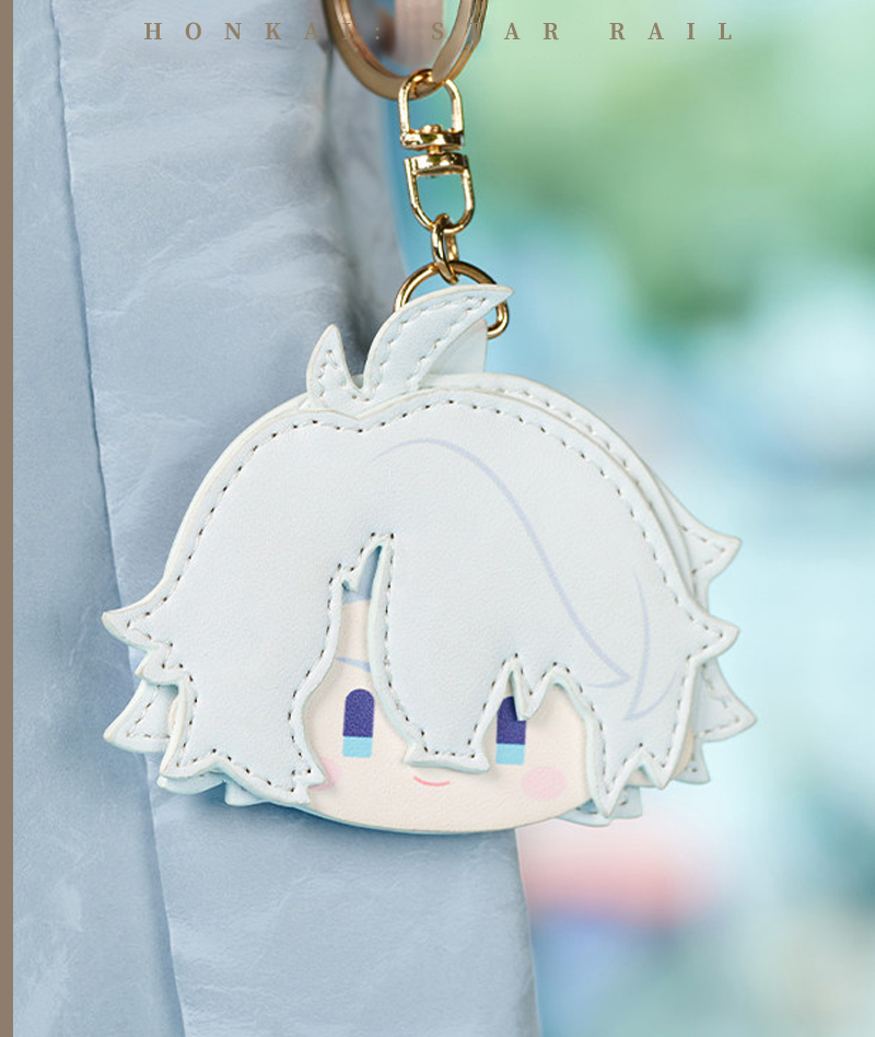 [Official Merch] HSR PU Leather Keychain Charm Big Head Series