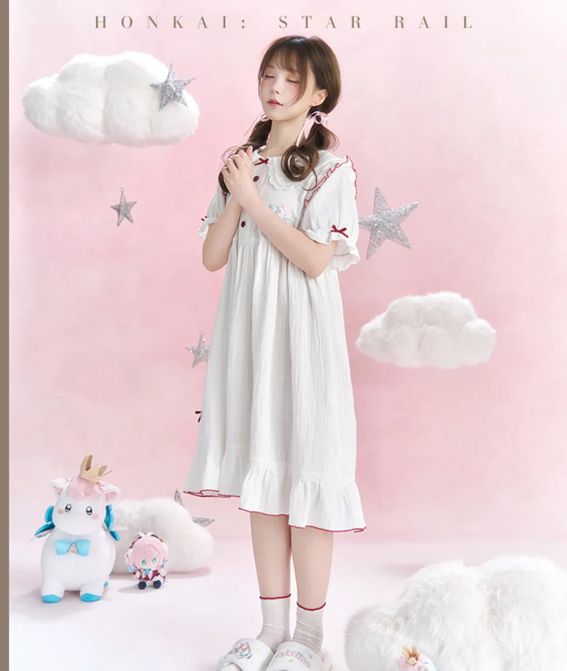 [Official Merch] Honkai Star Rail Hyacine Impression Nightdress