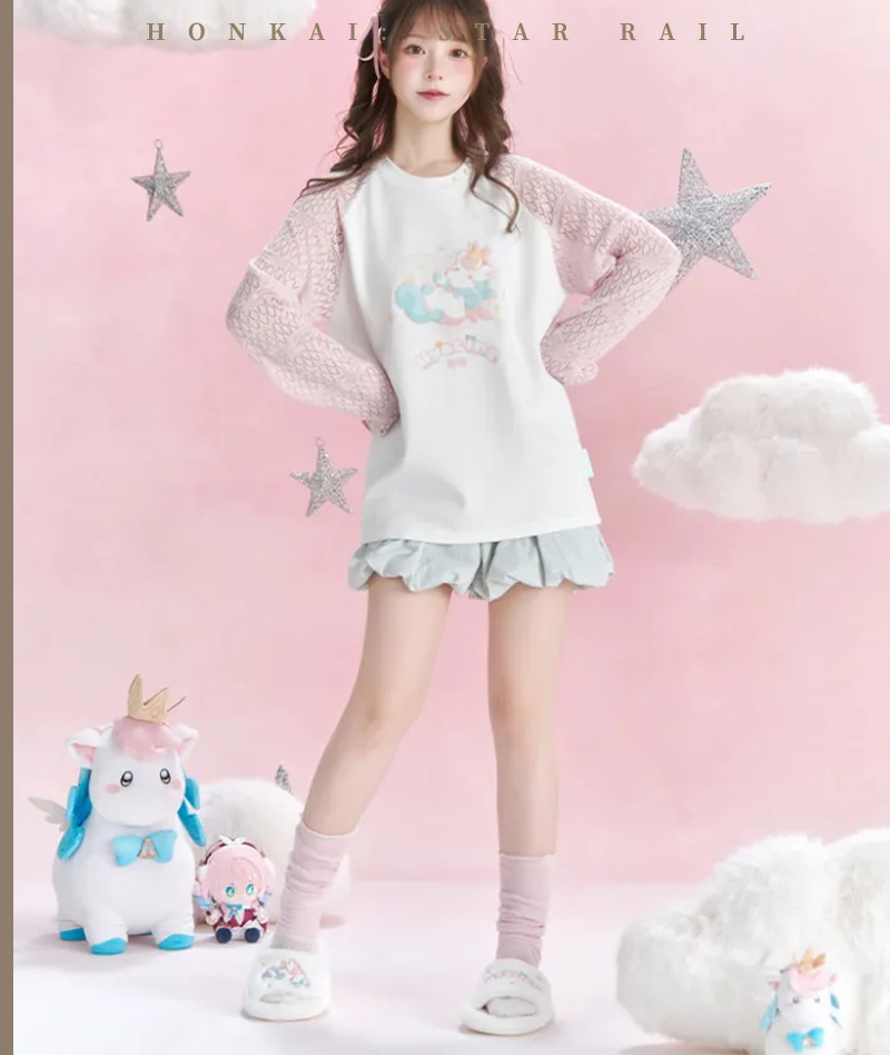 [Official Merch] Honkai Star Rail Hyacine Impression Plush Slippers