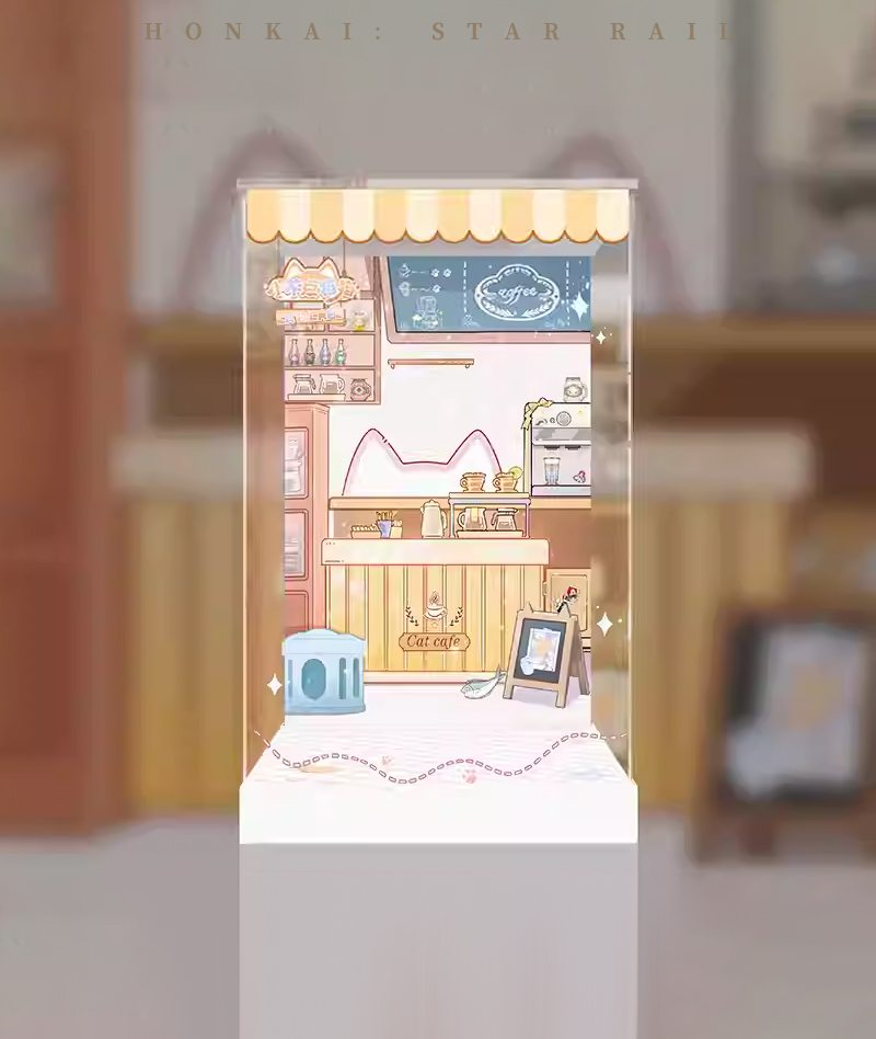 [Official Merch] HSR Chibi Cat Series Scale Figure Display Box