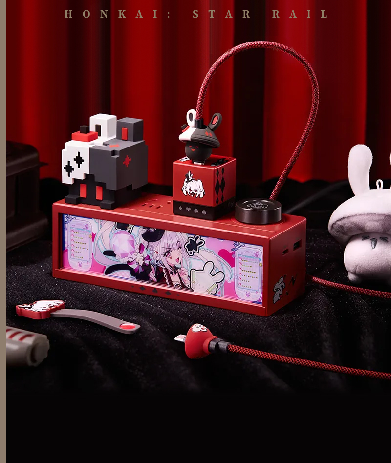 [Official Merch] Honkai: Star Rail Sparxie & Sparkle Series 36W GaN Lighted Power Strip