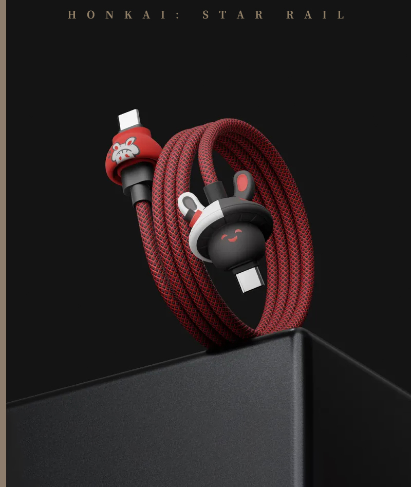 [Official Merch] Honkai: Star Rail Sparxie & Sparkle Series 100W Braided Charging Cable